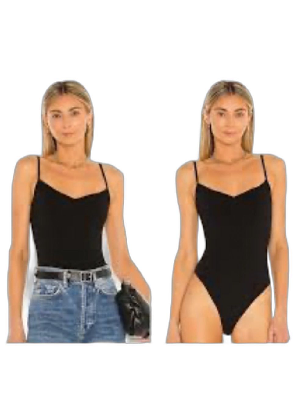 Free People Intimately FP Last Rose Black Slim Bodysuit NWT
